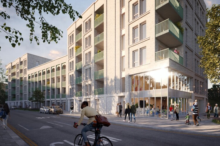 CGI of Higgins' Somerleyton Road development