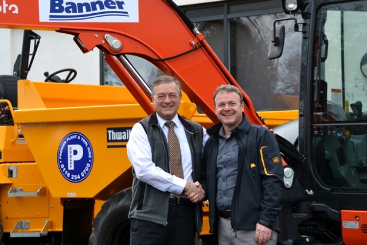 Banner Plant managing director Giles Boot (left) with Premier Plant director Rob Hughes