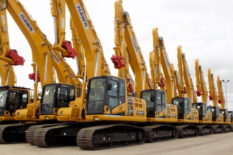 Hawk has bought 135 machines from Komatsu