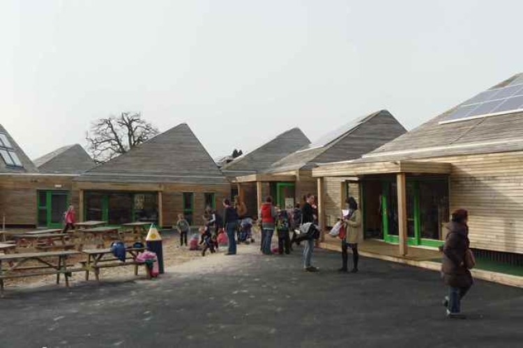 Dartington Primary School... eco-friendly but not watertight