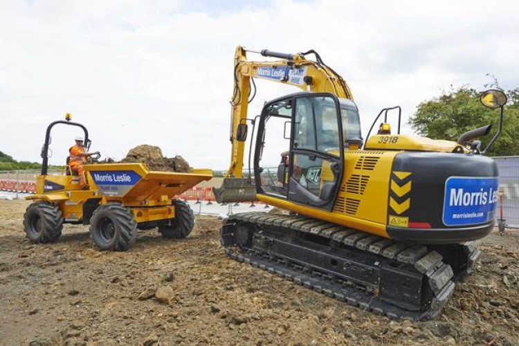 Excavators and dumpers, along with telehandlers, are core products in the Morris Leslie fleet