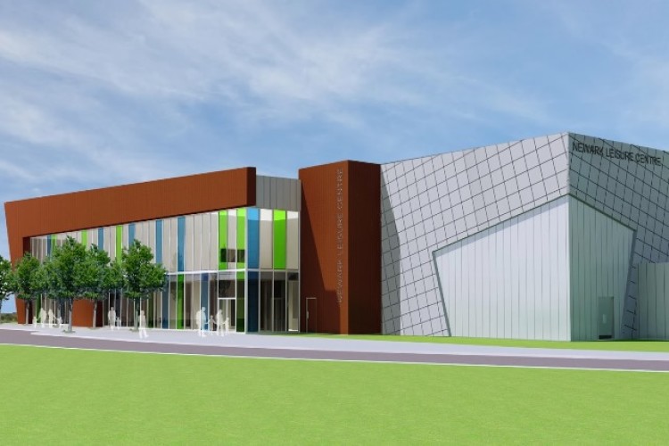 The planned Newark Leisure Centre