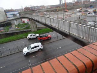 The existing Oystermouth Road footbridge is due to be removed shortly