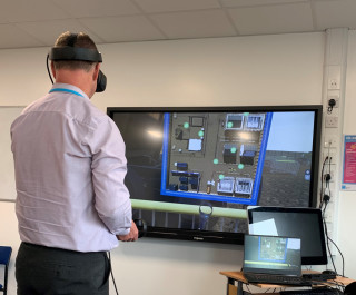 Training in the virtual world is quicker and can do done without impinging on the construction site