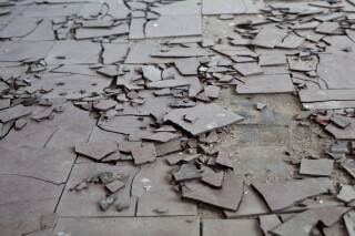 Asbestos tiles
