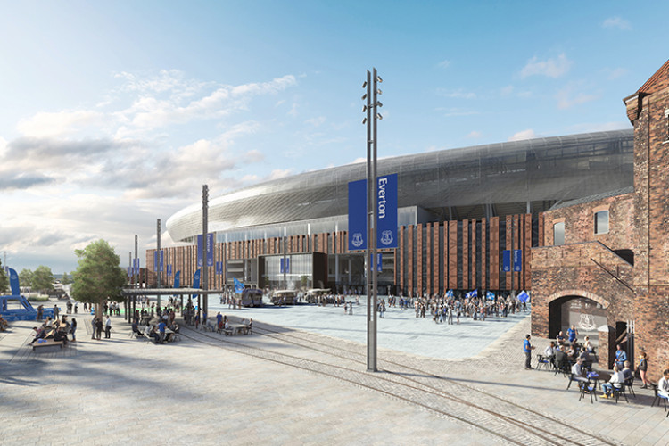Everton Football Club&rsquo;s planned stadium at Bramley-Moore Dock 