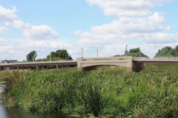 Artist's impression of the new viaduct