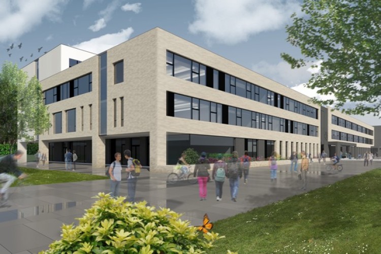 Artist impression of Inverness Royal Academy to be delivered by Miller Construction