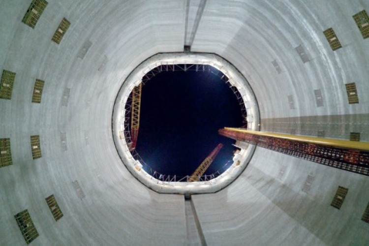 One of the five shafts built for the Lee Tunnel