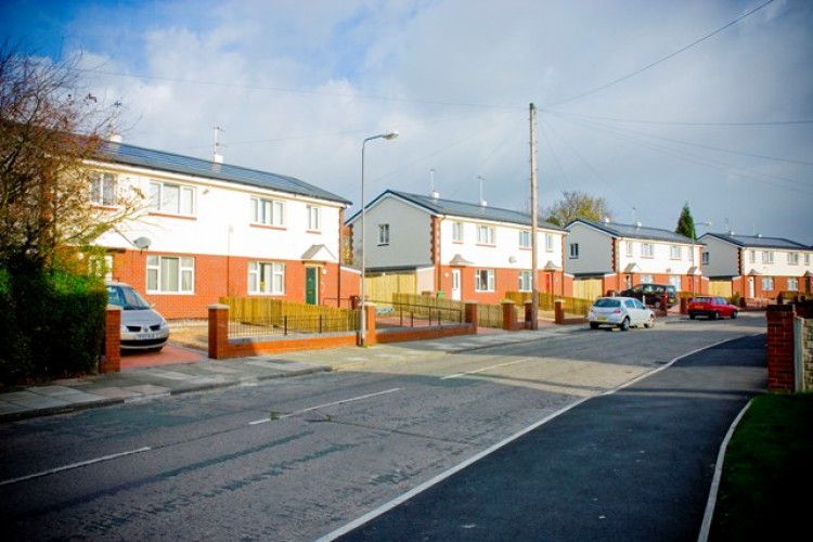 An estate in St Helens that Forrest refurbished with green technology last year