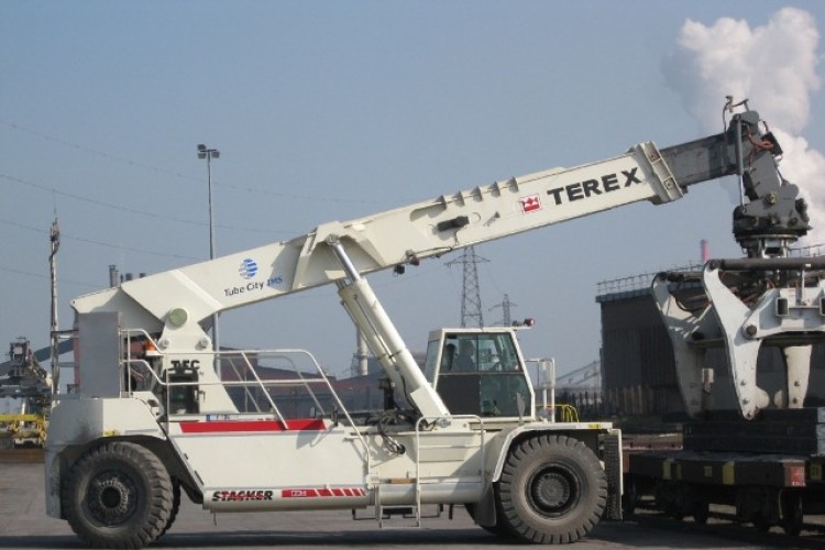 A Terex reachstacker