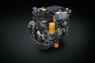 JCB's new 3-litre EU Stage V engine uses 5% less fuel than the existing 4.4-litre EcoMAX unit but delivers 10% more torque