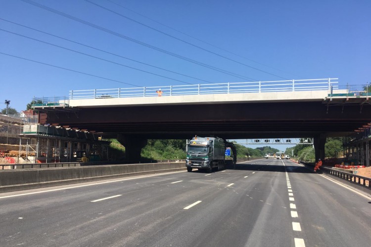 The new Romsey Road bridge is now in its final position, and is ready to be connected to the A3057