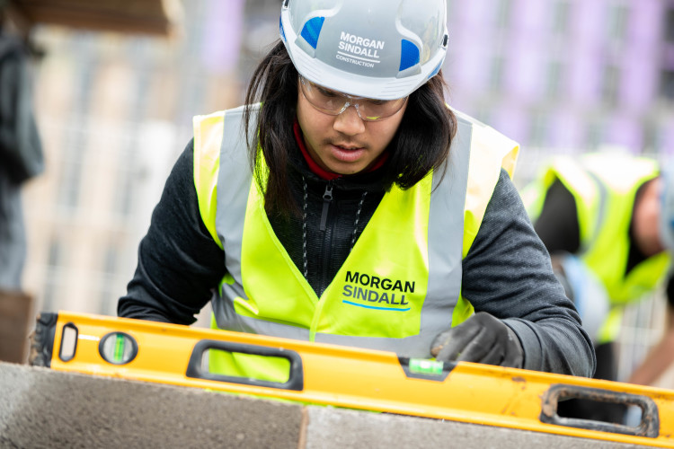 Brickwork Academy student Matthew Wong (image by Morgan Sindall)