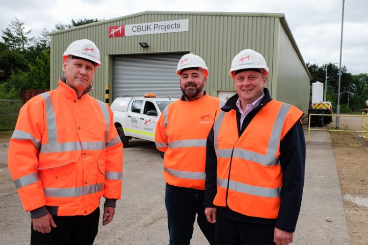 Left to right are Nick Lamb, Mark Dymond and Jim Mawson