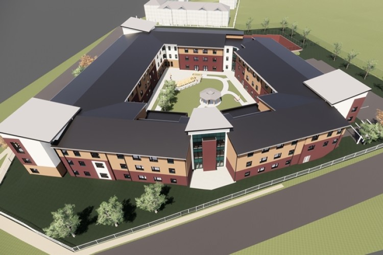 CGI of the planned care facility