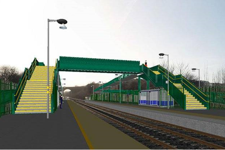 CGI of the planned Horden station