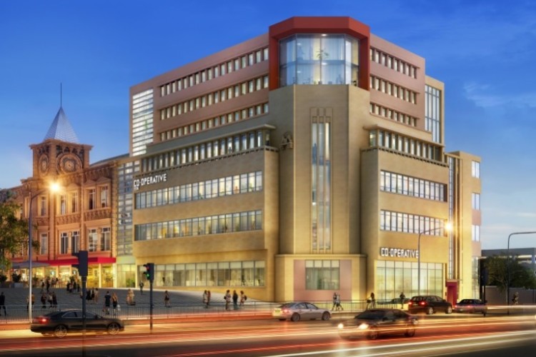 CGI of the revamped building on New Street with three floors added