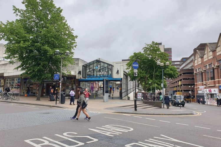 Hammerson's Square Shopping Centre today and (below) in the future