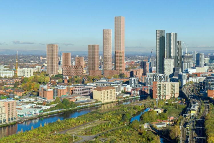 Ten new buildings will turn Salford’s Regent Retail Park into the new Regent Park neighbourhood