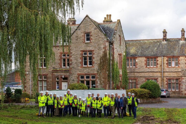 Ground breaking photo call at Appleby Grammar School 