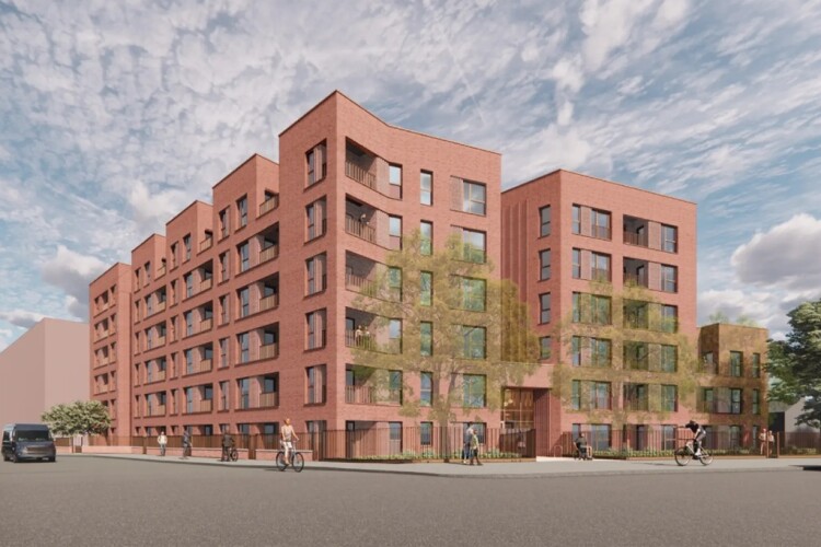 CGI of the development to be built by Caddick