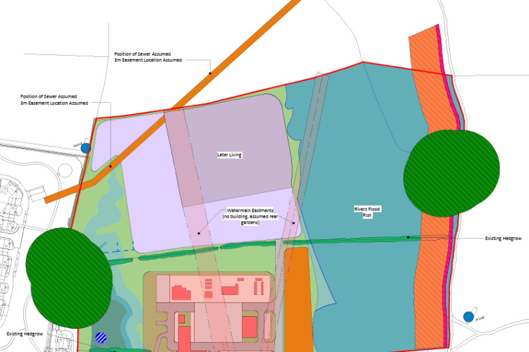 The Coombe Hill development site plan