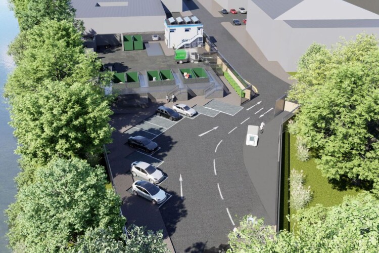 CGI of Bath's new recycling centre