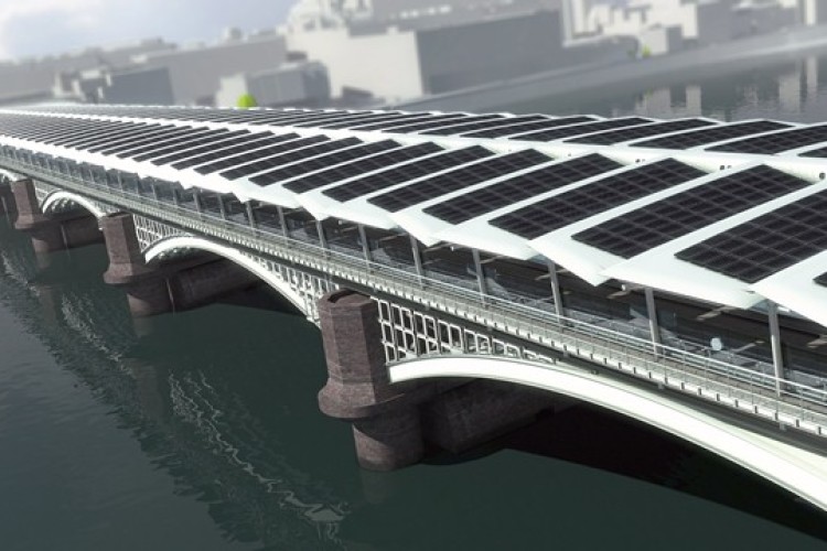 A mock-up of how Blackfriars station will look