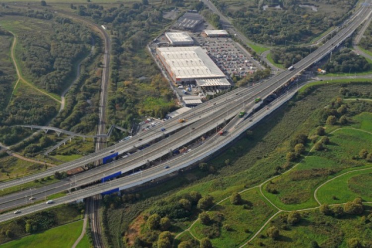 M53 Bidston Moss viaduct