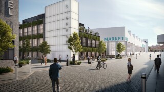 CGI of the new market hall to be built CGI of the new market hall to be built