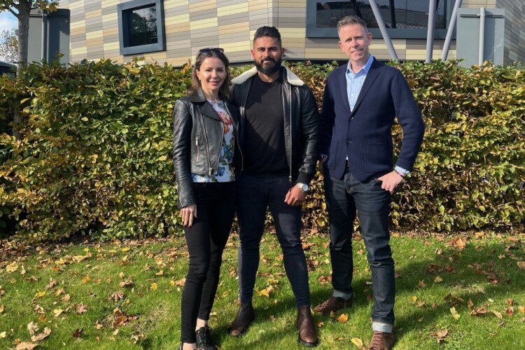 RD Capital Partners&rsquo; Iryna Dubylovska (left) and Sameer Rizvi (centre) with MCS chief executive Keir Edmonds