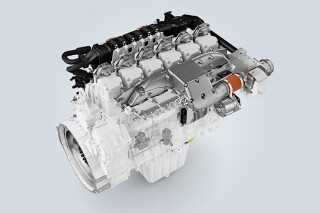 The 6-cylinder prototype of the H966 hydrogen engine The 6-cylinder prototype of the H966 hydrogen engine