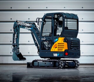 Batteries are OK for smaller machines, like the 18E concept electric mini excavator 
