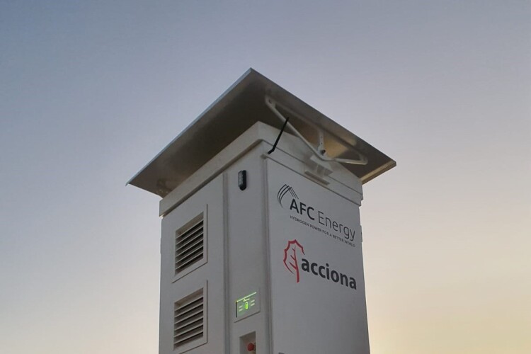 AFC Energy's fuel cell has replaced diesel generators on the Acciona site