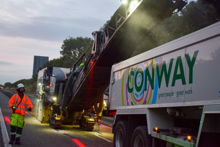 FM Conway, doing its thing on the M2