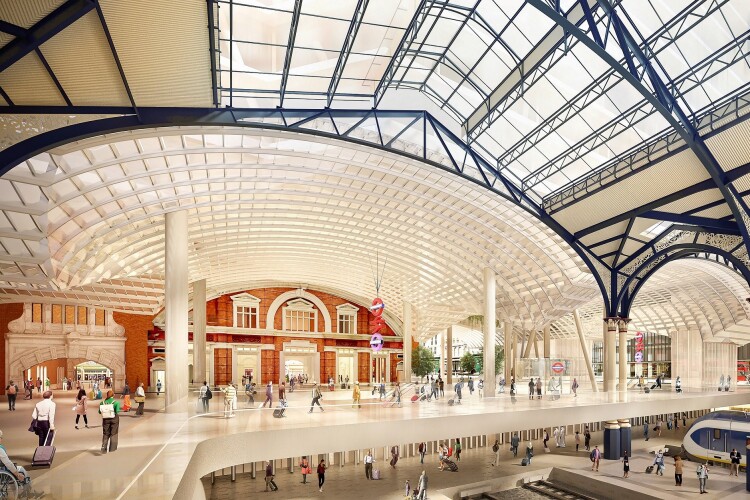 Herzog & de Meuron's plan for Liverpool Street station concourse