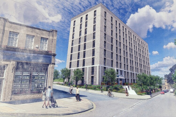 Artist's impression of the Cow Green flats