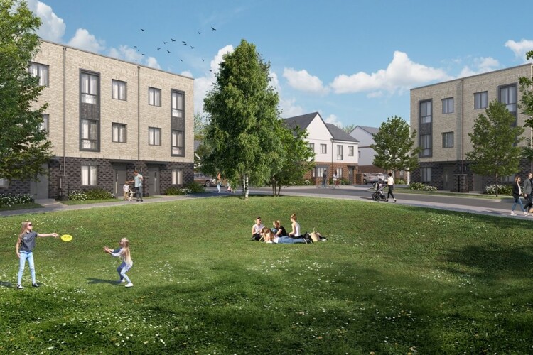CGI of the development
