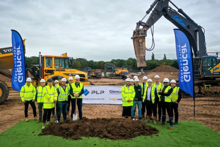 Representatives from PLP, Glencar and the wider project team joined up for a ground-breaking event earlier this month to mark the start of work on site