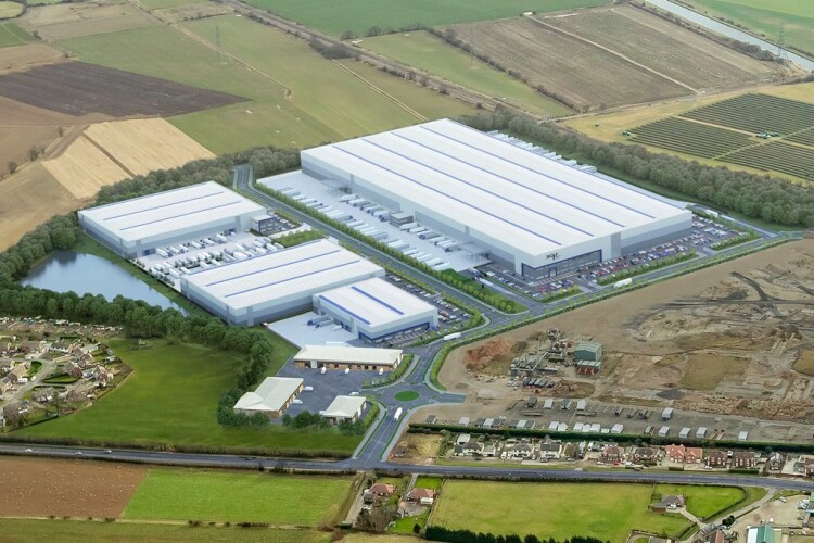 CGI of phase one of the Konect 62 industrial park