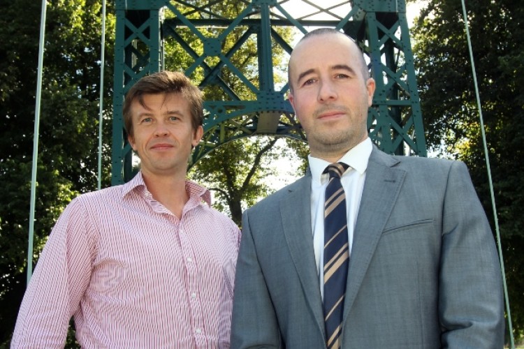 UPS director Mark Cooper (left) and ZF director Alan Clarke