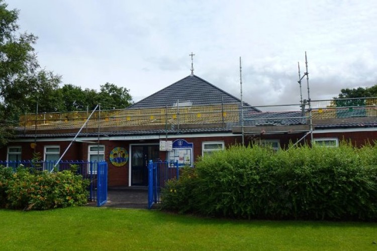 St Marys Primary School in Chorley, scene of the accident