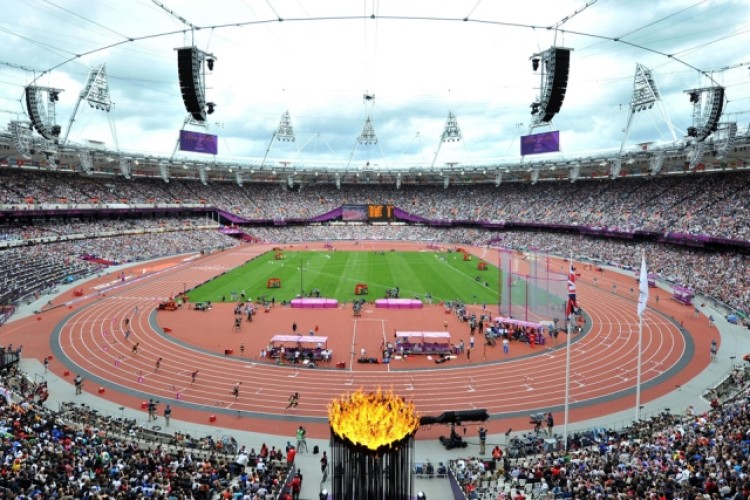The London Olympics stadium