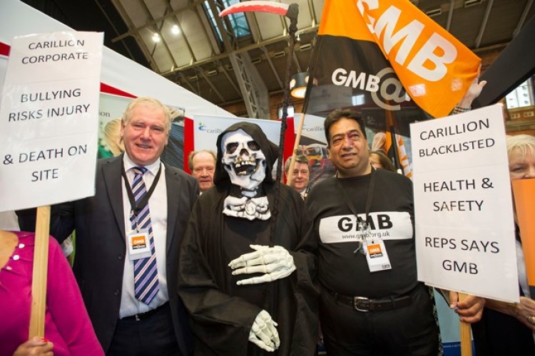 Carillion's stand at last year's conference was targeted by protesters