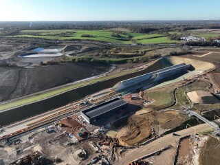 The southern portal, as of December 2025