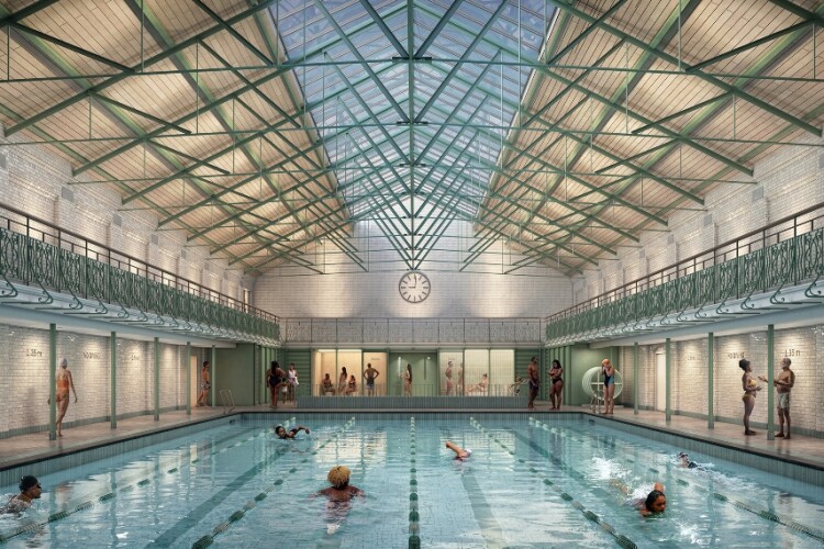 The Kings Hall pool dates back to the 19th century 