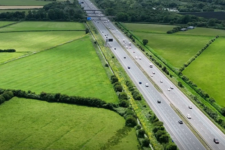 The M5 near Bridgwater [Photo: Costain]