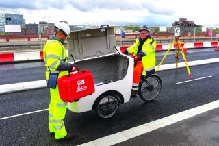 The bike that Ringway trialled last year had the cargo box at the front