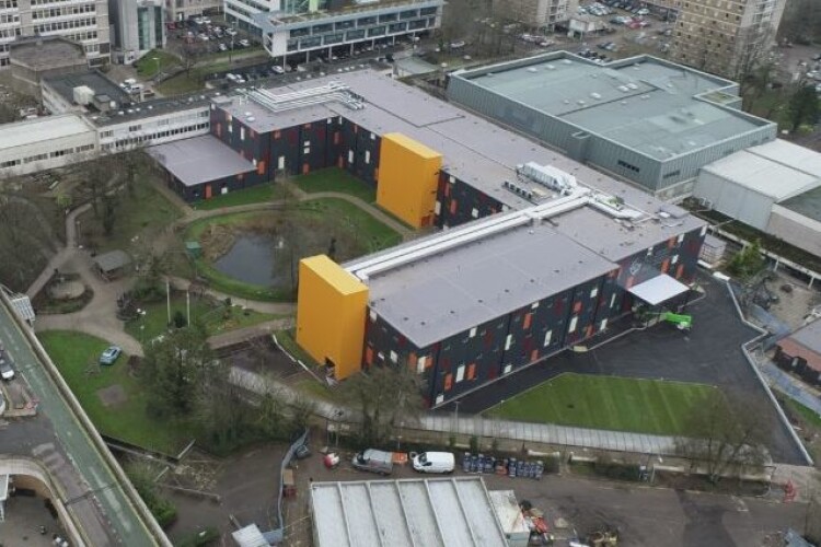 Darwin took 20 weeks to put up this 10,000 sqm wing for University Hospital Wales